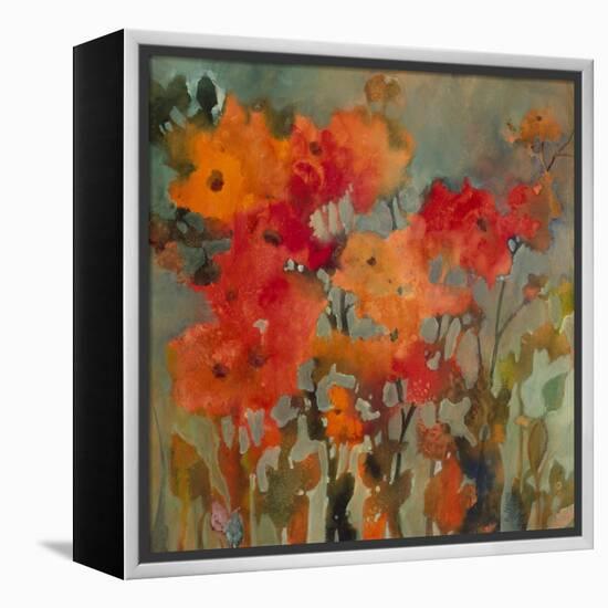 Orange Flower-Michelle Abrams-Framed Premier Image Canvas