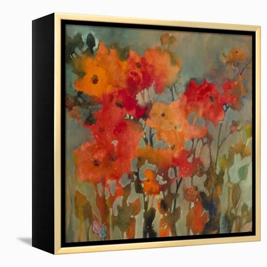 Orange Flower-Michelle Abrams-Framed Premier Image Canvas