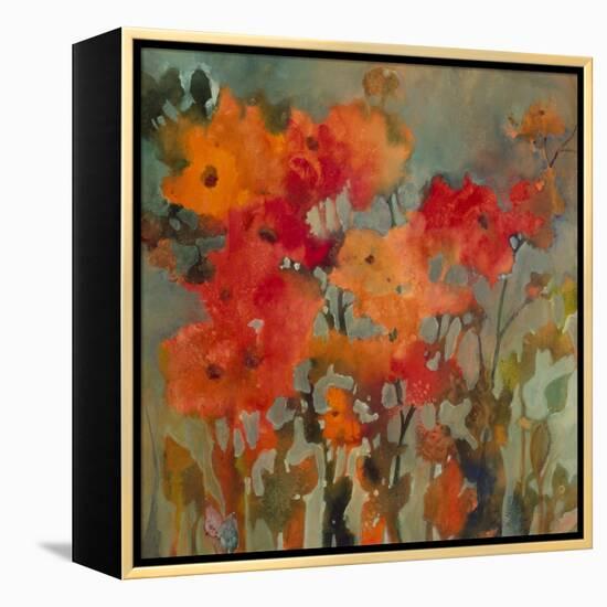 Orange Flower-Michelle Abrams-Framed Premier Image Canvas