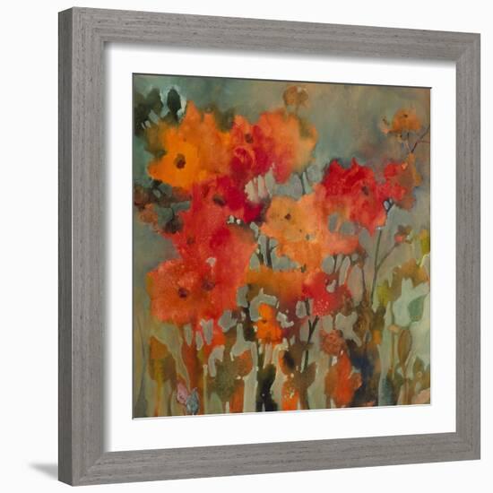 Orange Flower-Michelle Abrams-Framed Premium Giclee Print