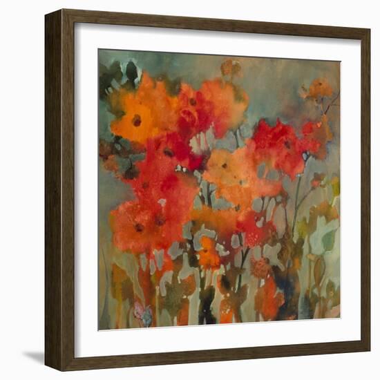 Orange Flower-Michelle Abrams-Framed Premium Giclee Print