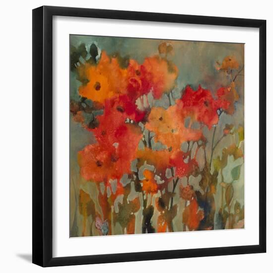 Orange Flower-Michelle Abrams-Framed Premium Giclee Print