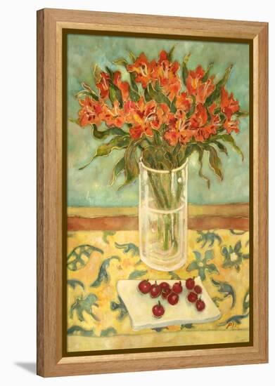 Orange Flowers-Lorraine Platt-Framed Premier Image Canvas