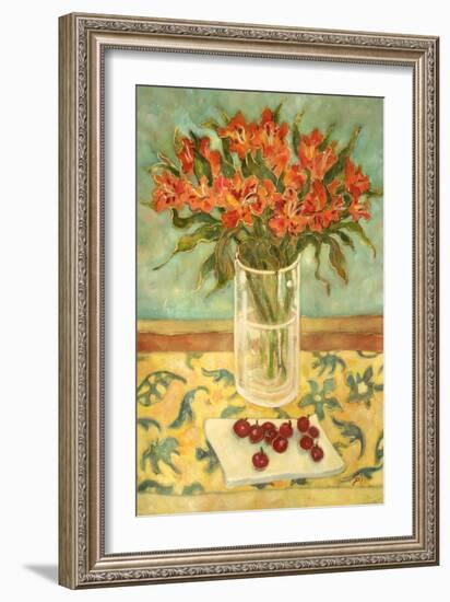 Orange Flowers-Lorraine Platt-Framed Giclee Print