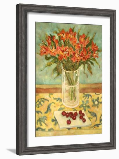 Orange Flowers-Lorraine Platt-Framed Giclee Print