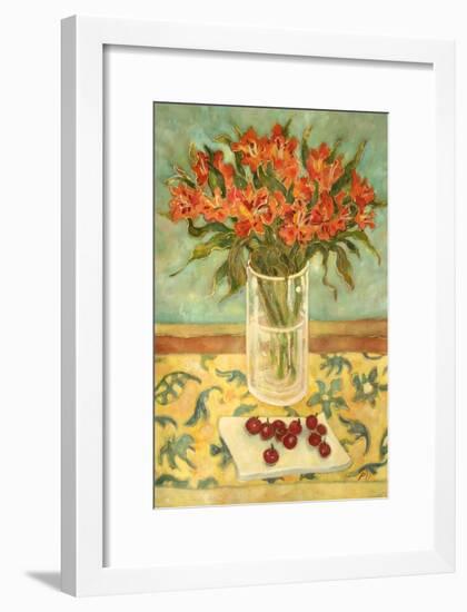 Orange Flowers-Lorraine Platt-Framed Giclee Print