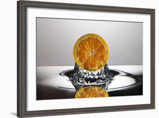 Orange FreshSplash-Steve Gadomski-Framed Photographic Print