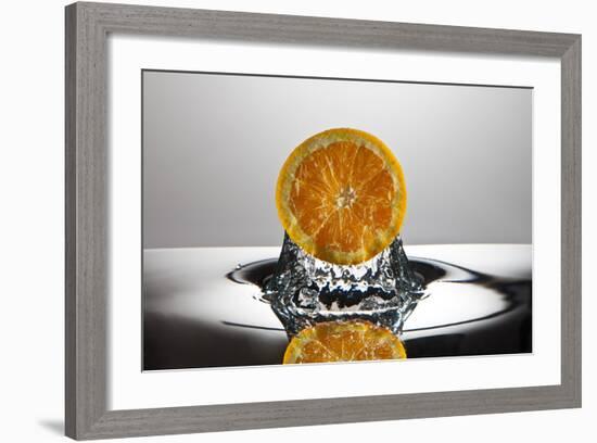 Orange FreshSplash-Steve Gadomski-Framed Photographic Print