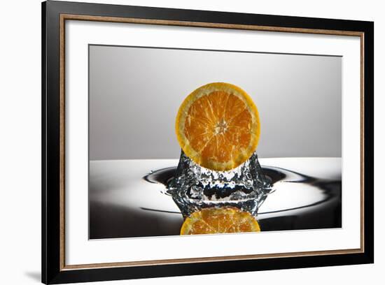 Orange FreshSplash-Steve Gadomski-Framed Photographic Print