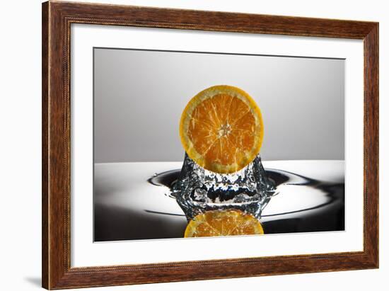 Orange FreshSplash-Steve Gadomski-Framed Photographic Print