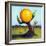 Orange Fruit Tree-Leah Saulnier-Framed Giclee Print