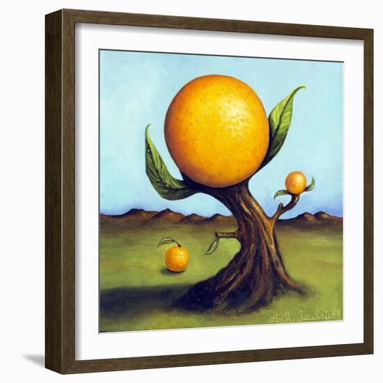 Orange Fruit Tree-Leah Saulnier-Framed Giclee Print