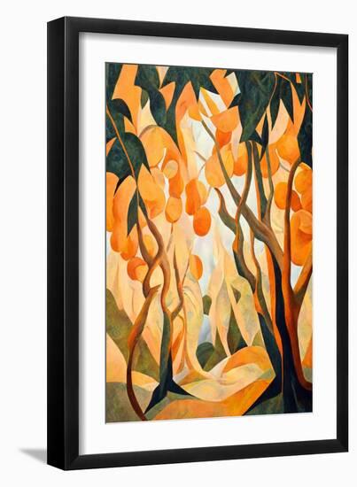 Orange Fruit Trees-Lea Faucher-Framed Art Print