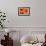 Orange Gerbera Daisies-Erin Berzel-Framed Photographic Print displayed on a wall