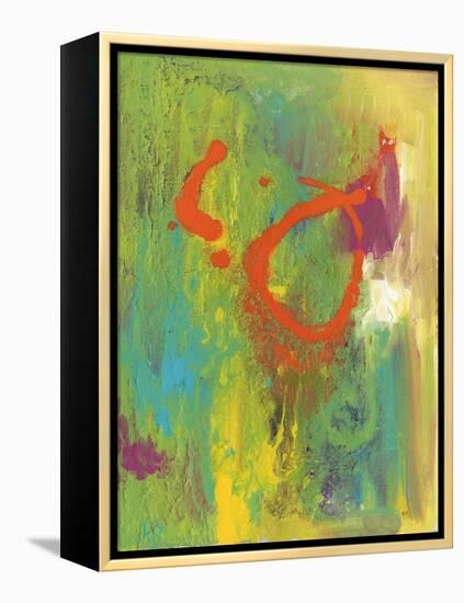 Orange Graffiti IV-Joyce Combs-Framed Stretched Canvas