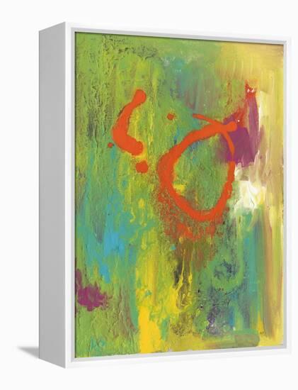 Orange Graffiti IV-Joyce Combs-Framed Stretched Canvas