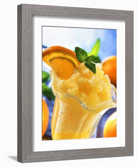 Orange Granita-null-Framed Photographic Print
