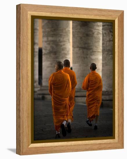 Orange Guests-Fulvio Pellegrini-Framed Premier Image Canvas