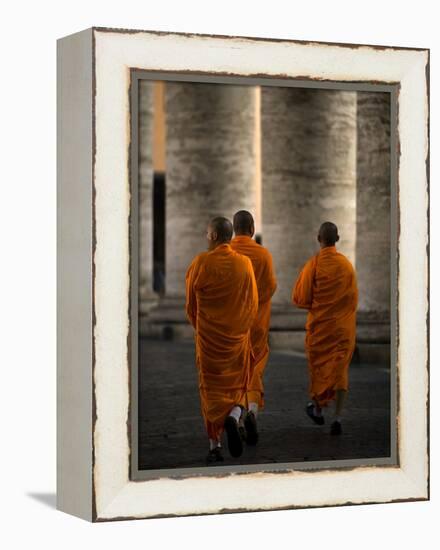 Orange Guests-Fulvio Pellegrini-Framed Premier Image Canvas