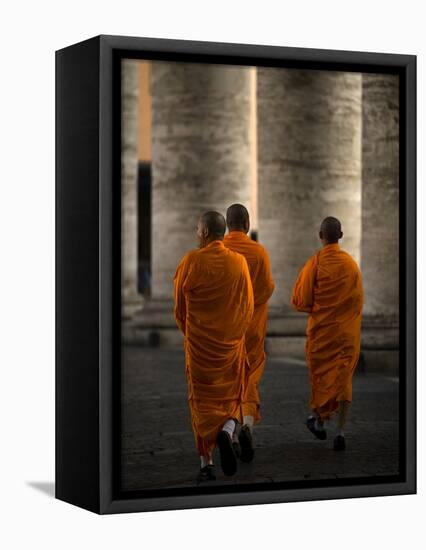 Orange Guests-Fulvio Pellegrini-Framed Premier Image Canvas