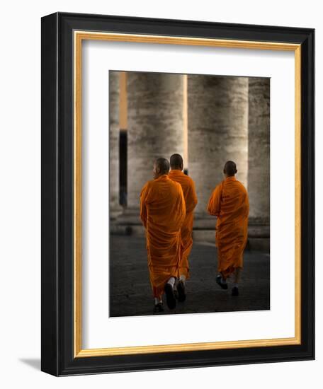 Orange Guests-Fulvio Pellegrini-Framed Photographic Print