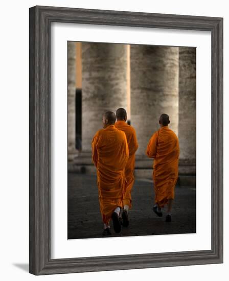 Orange Guests-Fulvio Pellegrini-Framed Photographic Print