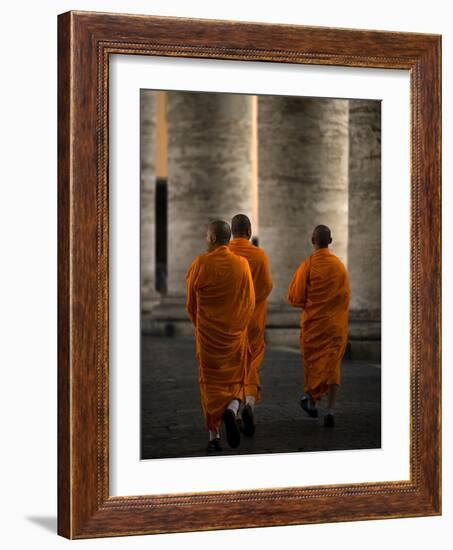 Orange Guests-Fulvio Pellegrini-Framed Photographic Print