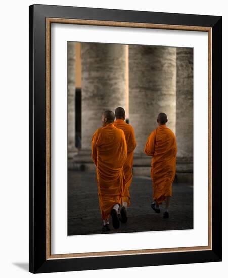 Orange Guests-Fulvio Pellegrini-Framed Photographic Print