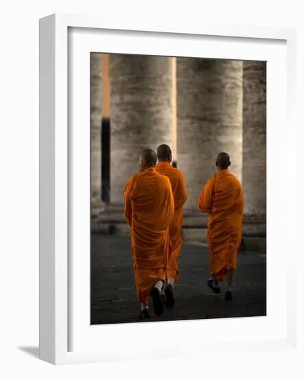 Orange Guests-Fulvio Pellegrini-Framed Photographic Print