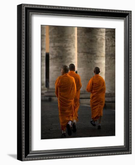 Orange Guests-Fulvio Pellegrini-Framed Photographic Print