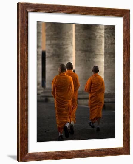 Orange Guests-Fulvio Pellegrini-Framed Photographic Print