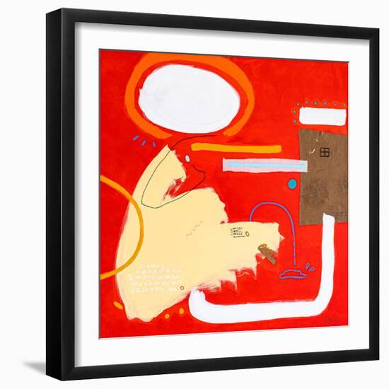 Orange halo-Hyunah Kim-Framed Premium Giclee Print