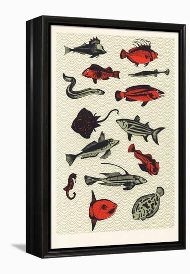 Orange Japanese Fish, 2015-Eliza Southwood-Framed Premier Image Canvas