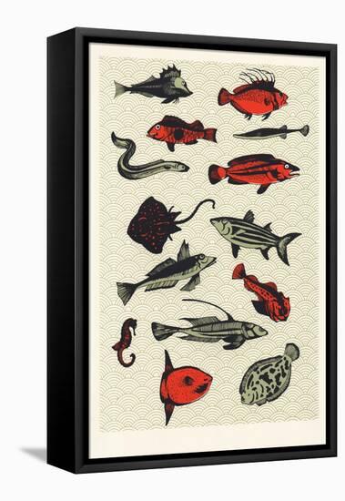 Orange Japanese Fish, 2015-Eliza Southwood-Framed Premier Image Canvas