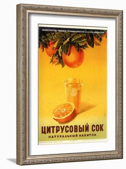 Orange Juice - Natural-null-Framed Art Print