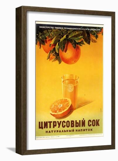 Orange Juice - Natural-null-Framed Art Print