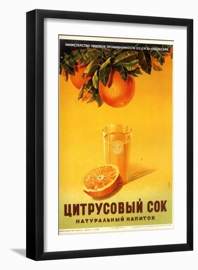 Orange Juice - Natural-null-Framed Art Print