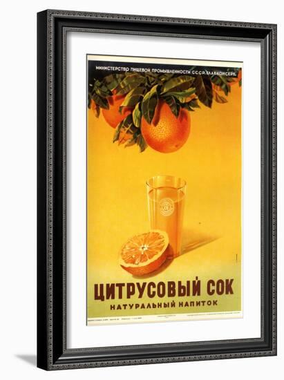 Orange Juice - Natural-null-Framed Art Print