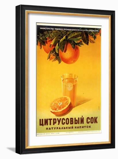 Orange Juice - Natural-null-Framed Art Print