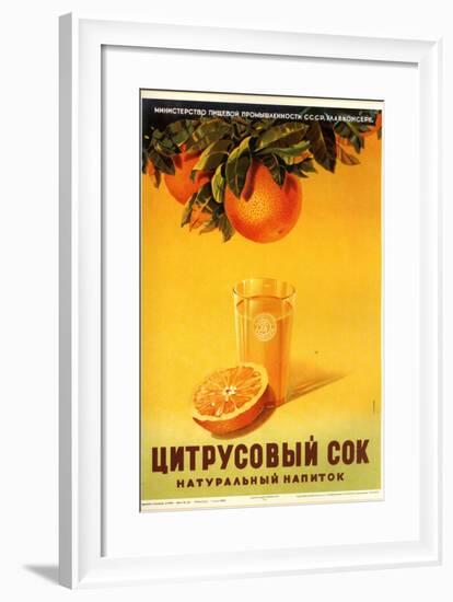 Orange Juice - Natural-null-Framed Art Print