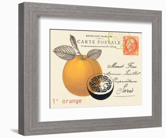 Orange Letter-Z Studio-Framed Premium Giclee Print