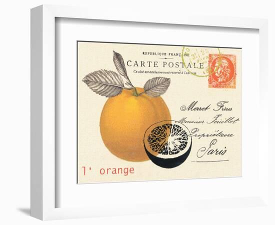 Orange Letter-Z Studio-Framed Premium Giclee Print