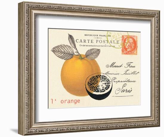 Orange Letter-Z Studio-Framed Art Print