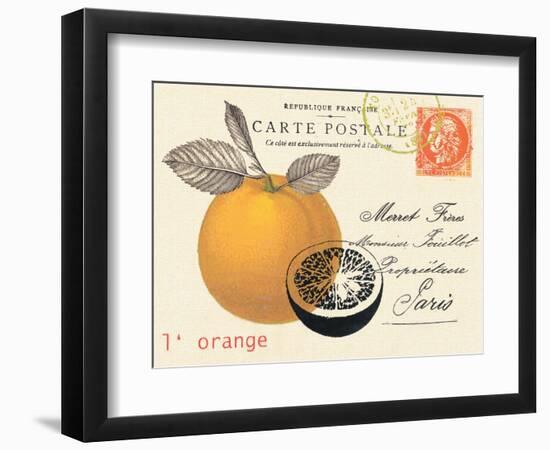 Orange Letter-Z Studio-Framed Art Print