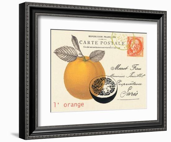 Orange Letter-Z Studio-Framed Art Print