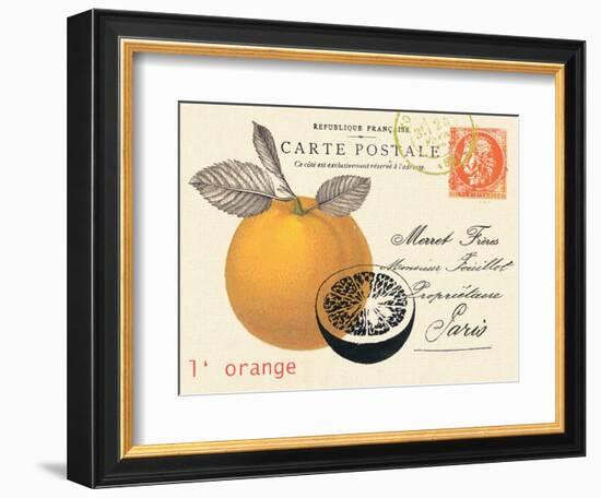 Orange Letter-Z Studio-Framed Art Print