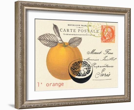 Orange Letter-Z Studio-Framed Art Print