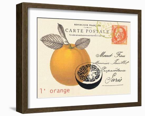 Orange Letter-Z Studio-Framed Art Print