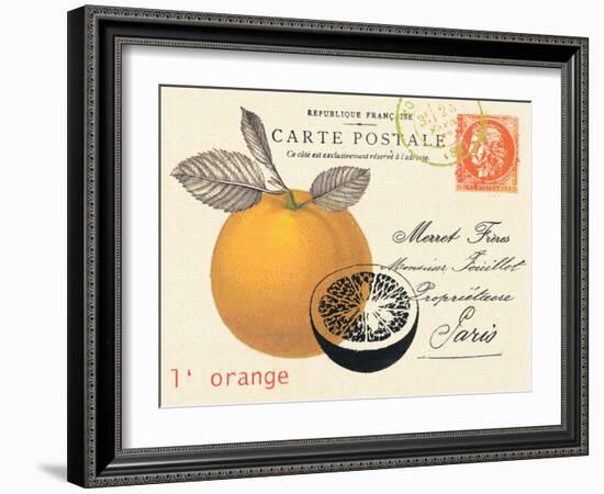 Orange Letter-Z Studio-Framed Art Print