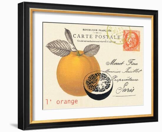 Orange Letter-Z Studio-Framed Art Print